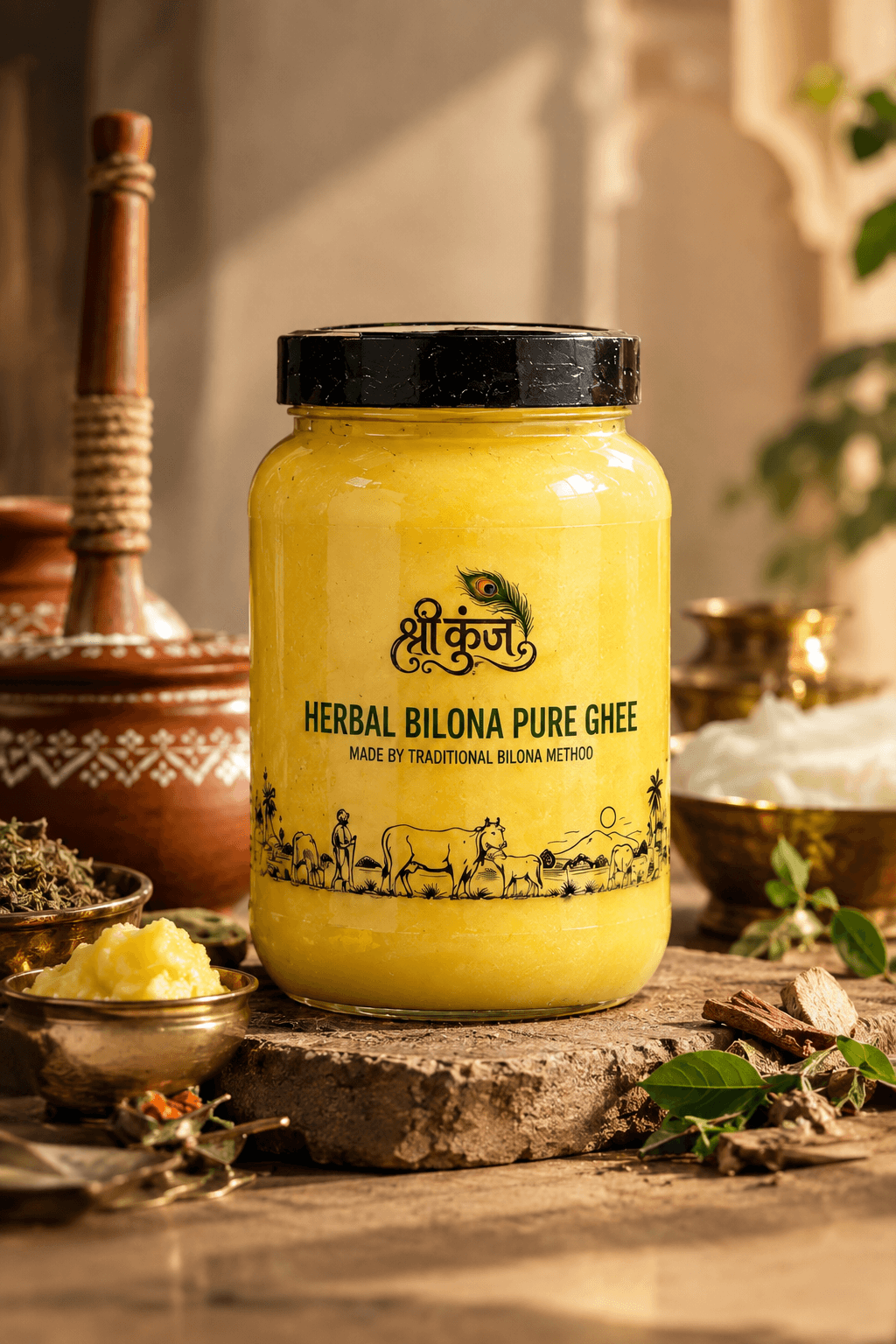 Herbal Bilona jar